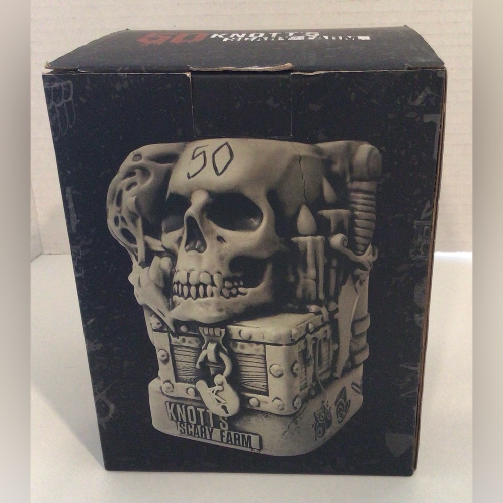 Knotts Berry Scary Farm Tiki Mug 50th Anniversary Tiki Farm Baron Von Genius NEW